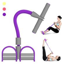 4 Tubes Multifunctional Leg Exerciser Pull Rope Training
