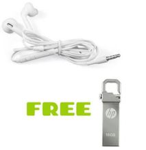 Earphone with Free 16GB v250w Flash Disk Drive With Clip