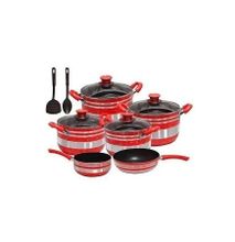 Yitong 10 Piece Non Stick Cookware Set - Pots, Pans, Steamers
