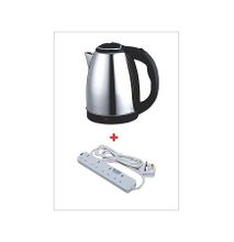 Scarlett Cordless Electric Kettle - 2Litres - Silver+4 Free way way extension.