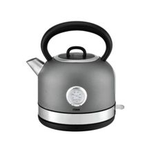 Kettle, 1.7L, Stainless Steel, 360Âº Cordless, Concealed Element, Temperature Gauge, Charcoal Grey