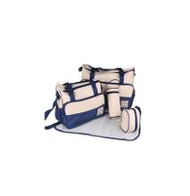Bear Club Shoulder Diaper Bag, Multi Pockets Waterproof Nappy Bag For Travel, Large Capacity and Stylish- Blue.