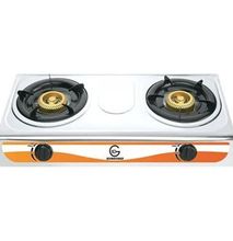 Eurochef Stainless Steel Table Top Double Burner Gas Cooker