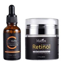 Mabox Vitamin C Face Serum + Mabox Retinol Moisturizer Cream Serum