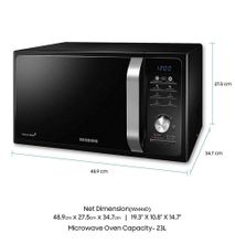 Samsung MS23F301TAK Black 23 Litre Solo Microwave