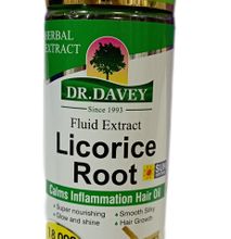 DR Davey LICORICE Root Hair GROWTH OIL. Grows hair faster, Makes hair smooth, silky, shinny & longer.