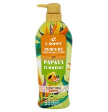 A Bonne Papaya Turmeric Perfume Whitening Lotion, brightens, remove wrinkles & softens.