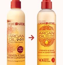 CREME OF NATURE MOROCCAN ARGAN OIL Strength & Shine Leave-in Conditioner