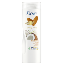 DOVE COCONUT Oil & Almond Restoring Care Body Lotion. Prevents & Removes wrinkles, Softens & Smoothens