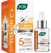 Joy Revivify Vitamin C + Spot Reduction Skin Brightening Serum. it reduces dark spots and pigmentations, evens skin texture, retain youthful look