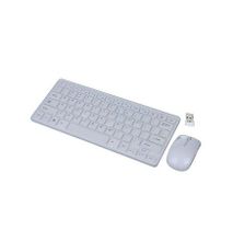 Wireless mini Keyboard & Mouse Combo - White