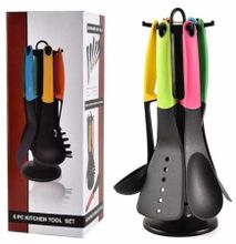 Heavy duty non stick Silicone spoon set with stand
