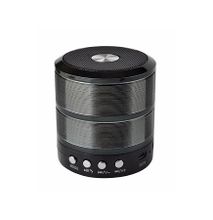 Wster Bluetooth Speaker WS887 Support TF/U Disk, Wireless Mini Speaker - Black