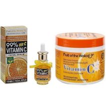 Fruit Of The Wokali Vitamin C Facial Serum + Rejuvenating Skin Care Cream