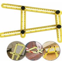 Angleizer Multi-Angle Ruler Template Tool Tile Floor Measuring Instrument 4 Folding Scale Adjustable Marking Four-Sided