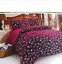 woolen Duvet Set and 2 pillow cases Red 5*6 red*black 5*6