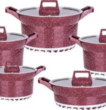 10pcs idembo cooking pots red