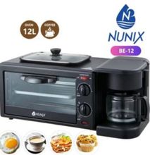Nunix 3 in 1 breakfast maker with oven and coffee maker