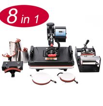 Multifunctional Combo 8 In 1 Heat Press Sublimation Machine