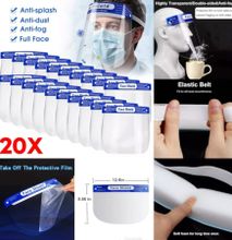 Multi-Function Anti-fog Transparent Face Shield Double-sided Protective Mask