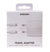 SAMSUNG 25W USB-C To USB-C Fast Charging Charger For Note 10 + NOTE 20 - WHITE