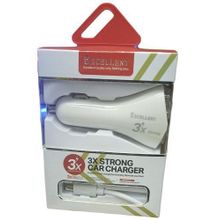 Excellent 3X Strong Car Charger - White