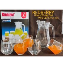 Redberry 7Pcs Redberry Water Set -6 Glasses and 1 Jug