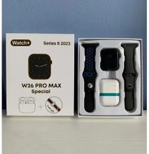 W26 Pro Max Series 8 Smart Watch With Bluetooth Earbuds - Special Edition -Assorted color