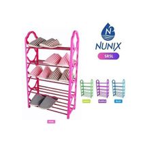 Nunix 5 Tier Free Standing Shoe Rack Organizer - Purple