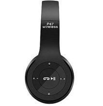 P47 Bluetooth Headphone Wireless Headset Black