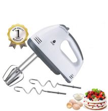 Nunix Hand Mixer,7 Speed Turbo With Steel Dough Hooks And Beater