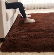 Generic coffee Brown Fluffy Carpet - 5 x 8