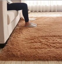 Brown Plain-Fluffy Carpet 5*8