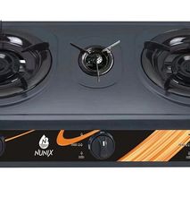 Nunix 3 Burner Auto Ignition Table Top Cooker