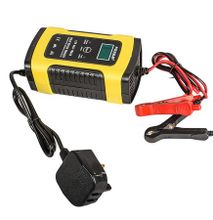 12V LCD Pulse Repair Battery Charger - Yellow