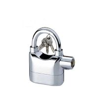 Hardened Alarm Security Padlock - Silver