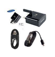 Galaxy S10, S9, S8, A3, A5, A7 Adaptive Charger (TYPE C)- Black