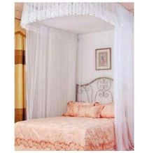 Mosquito Net With 2 Stands white 5*6