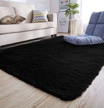 Fluffy Carpet - Black
