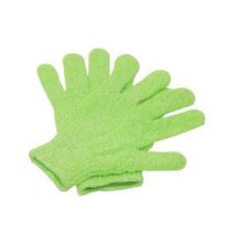 Generic Exfoliating Gloves Bathing For Body Scrub - Green