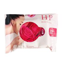 Generic Hilton Packard Red Rose Facial Wet Wipes 25pcs