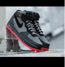 Air force Hightop - Black and Red