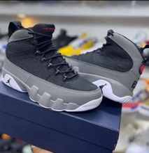 Jordan 9 Sneakers - Grey and Black