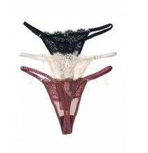 Fashion Womens Lace Thong Panties - 3 Pieces