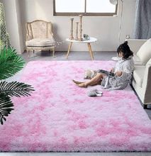 Soft Fluffy Patched Carpets 4 x 6 Pink