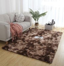 Soft Fluffy Patched Carpets 4 x 6 Brown