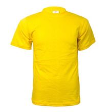 Plain Cotton Round Neck T-shirt- Yellow
