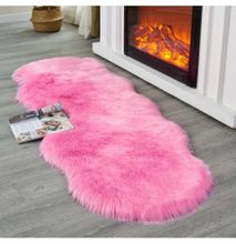 Bed side carpet 60 by 180 - Pink