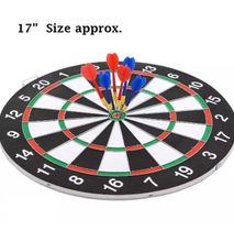 Double Sided 17-inch Dartboard With Darts Included