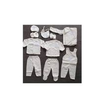 Lucky Star 11 Pieces Unisex New Born Baby Receiving Set- White